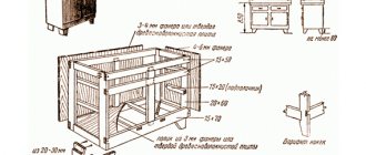 Чертеж шкафа