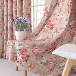 Floral curtains