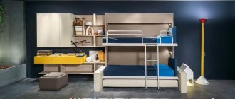 Transformable sofa in the form of a bunk bed