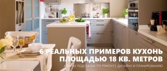 Дизайн кухни 18 кв м