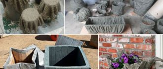 DIY cement planter