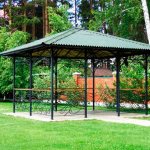 Wrought iron gazebo