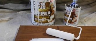 Painting wooden furniture