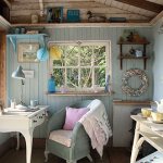 Provence style in the interior of a country house photo