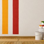 Water-based paint for wallpaper for painting