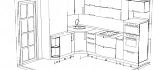 Measuring a kitchen with a niche